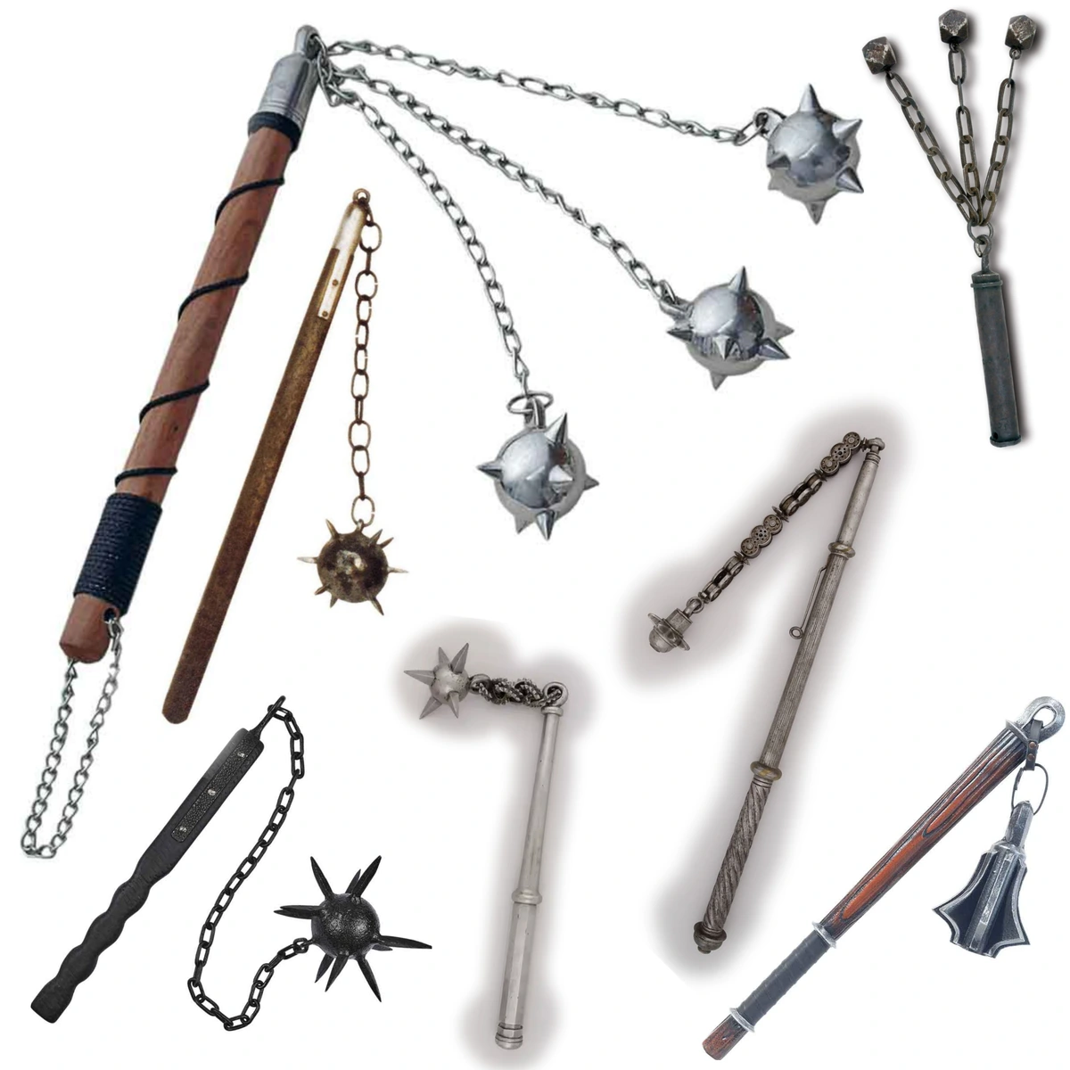 What is the optimal handle to chain length for a flail?