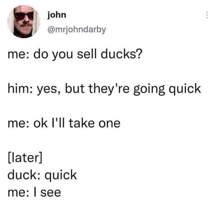 Do you sell ducks?