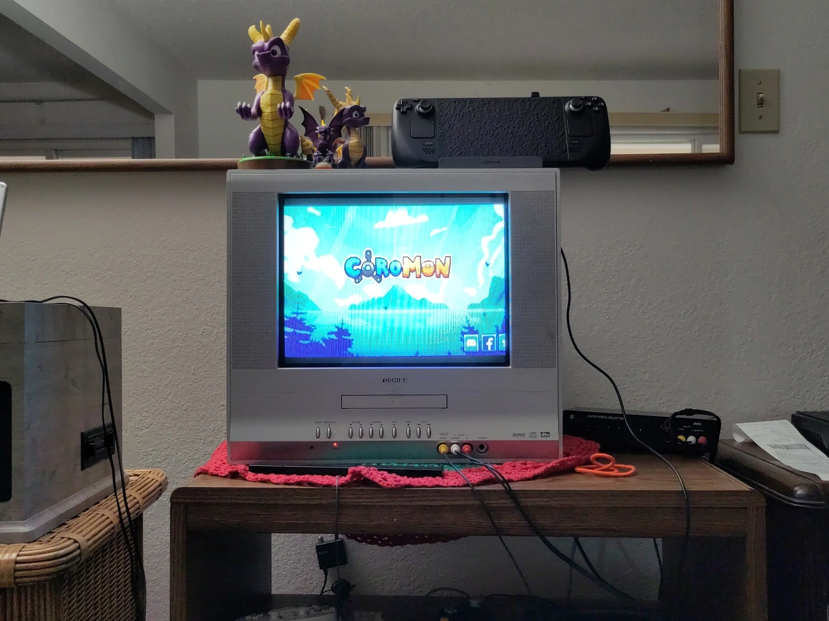 Coromon works really well on old TVs!