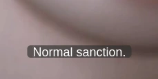 Normal sanction.