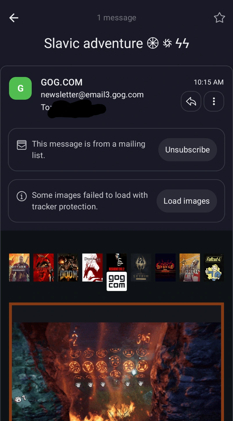 GOG sending emails with Nazi symbolism now?