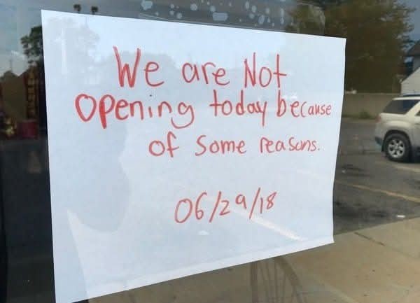 Some reasons, not all reasons.