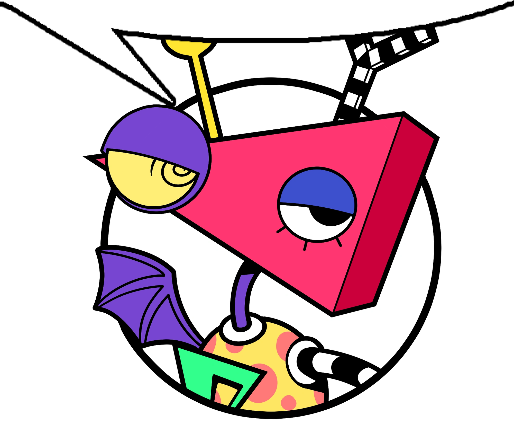 The character Zooble from the show “The Amazing Digital Circus” with a speech bubble above their head, implying they are saying the words in the comment above.